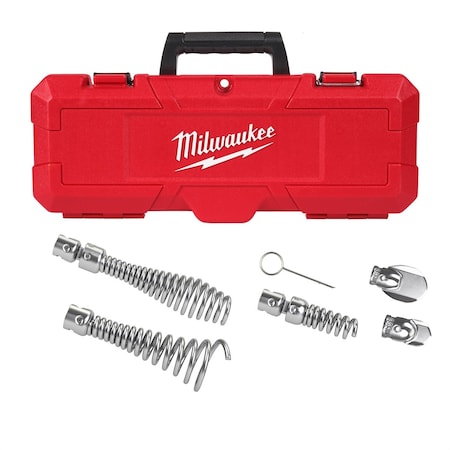 Milwaukee Tool 1-1/4" - 2" Head Attachment Kit for Milwaukee? 5/8" Sectional Cable 48-53-3820